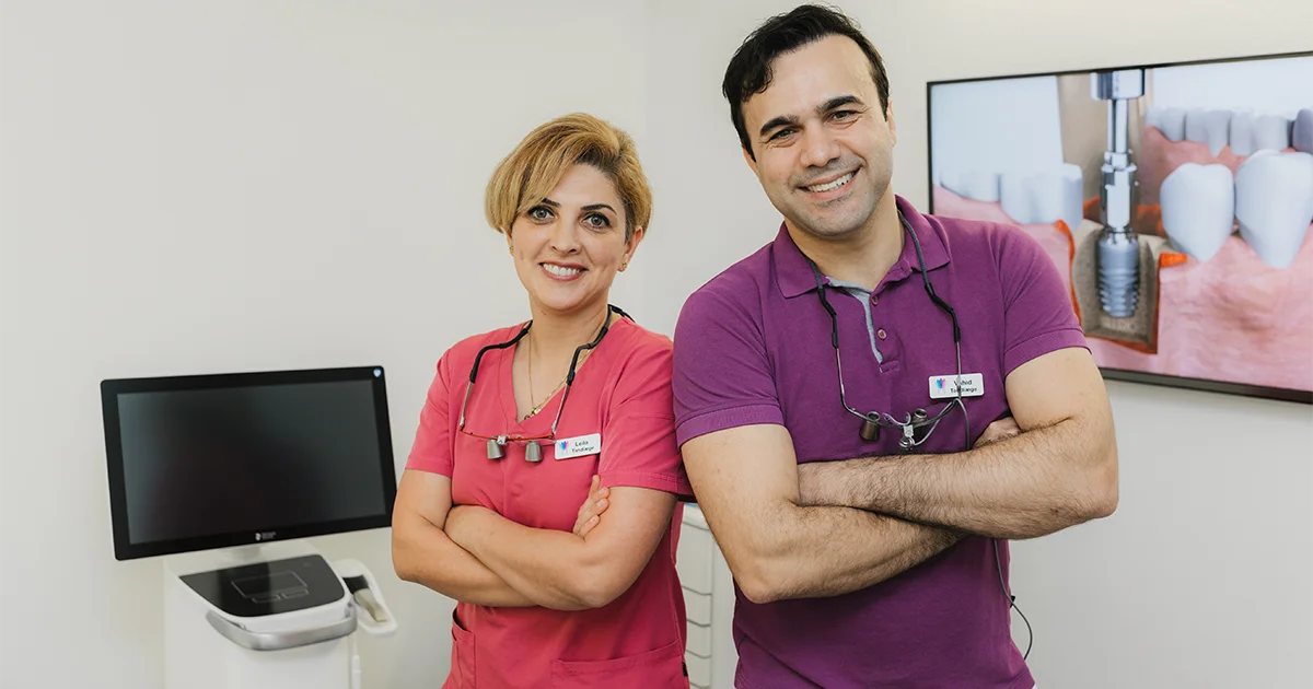 Vahid og Leila Tandlæger hos Lotus Dental Tandlægeklinik